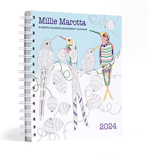 Millie Marotta 2024 16-månaders färgläggningskalender