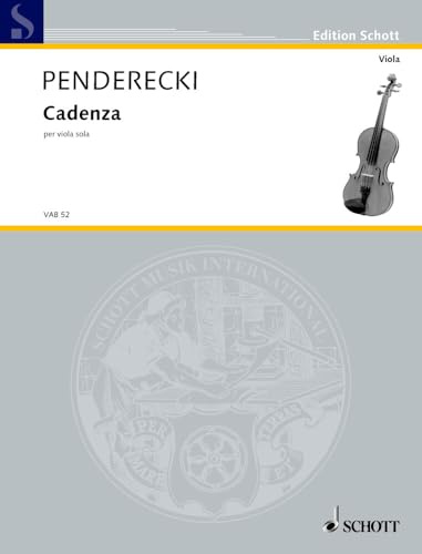 Cadenza: For Solo Viola