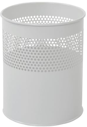 kaiserkraft FRANKEL Corbeille à papier ronde | capacité 15 l | h x Ø 320 x 260 mm | blanc