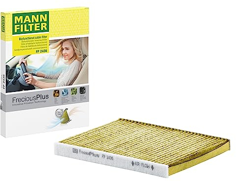 MANN-FILTER FP 2436 Cabin Air Filter - FreciousPlus Biofunctional Pollen Filter - for Cars + Transporters