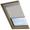 Bloc Skylight Blind für Velux Dachfenster Blockout, Polyester, Grau-Pale Stone, 15W x 125H cm