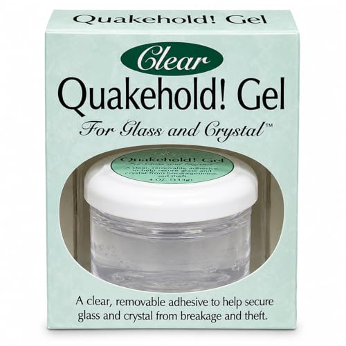 Quakehold! 22111 Gel for Glass and Crystal, Clear, 4oz
