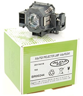 Alda PQ Premium, Beamer Lampe kompatibel mit EPSON EB-S62, EB-X6, EB-X62, EH-TW420, EMP-S5, EMP-S52, EMP-X5, EMP-X52, H284B, V13H010L41, ELPLP41 Projektoren, Lampe mit Gehäuse