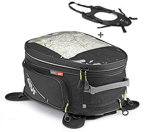 Tankrucksack Ducati Scrambler Desert Sled Givi EA102B 25-28 Liter schwarz + Tankbefestigungssystem T460B