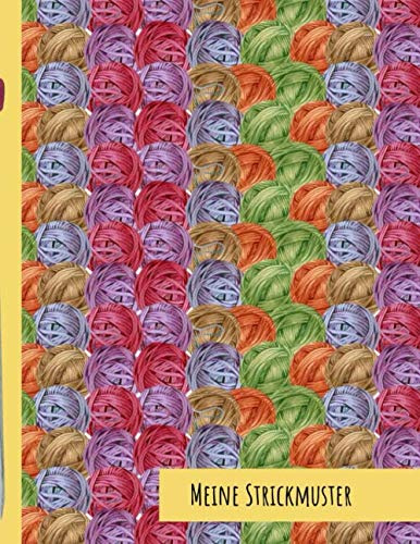 Meine Strickmuster: Blanko Strickmuster Notizbuch Strickpapier - Bobbel Design - Stricken Häkeln Handarbeit Geschenk - 110 Seiten 2:3 Softcover Tolle Geschenk Idee für Strick- und Häkel-Begeisterte.