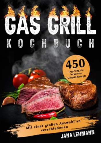 Gas Grill Kochbuch: 450 Tage lang die leckersten Gasgrill-Rezepte. Mit einer großen Auswahl an verschiedenen