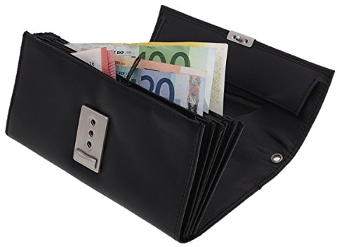 Kellnertasche schwarz Rindleder mit Öse
