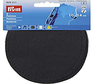 Prym 929310 Patches CO (bügeln) 10 x 14 cm schwarz