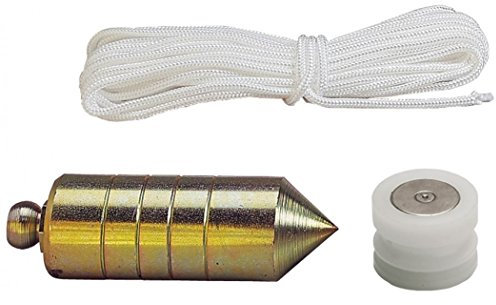 Acha 55135D - Plomada de acero zincada + nuez diábolo magnética de nylon (8)