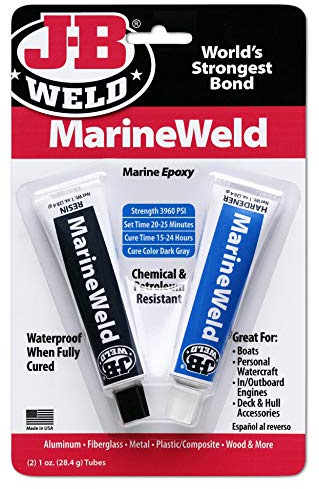 JB Weld 8272 2 Oz Dark Grey Marine Weld Epoxy