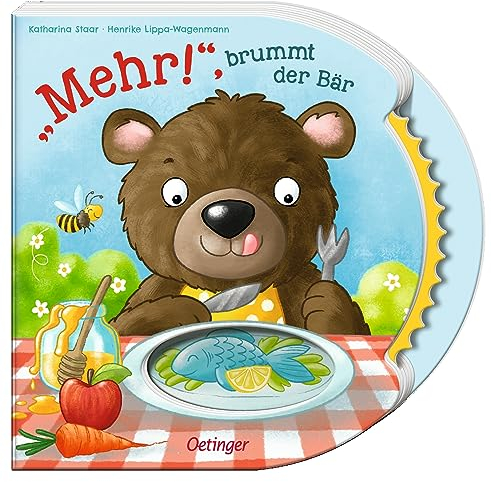Mehr!, brummt der Bär: Interaktives Mitmachbuch ab 2 Jahren mit Drehrad zum Füttern