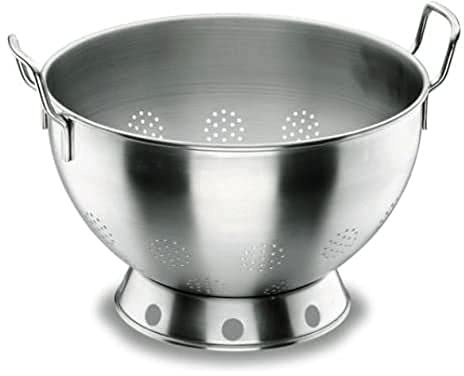 LACOR 50340 - EscurriDera con Base Acero Inoxidable 14, 5Litros - Cocina | En acero inoxidable, para un uso práctico y profesional en cocina; con 14,5 L de capacidad, práctico y fácil de guardar