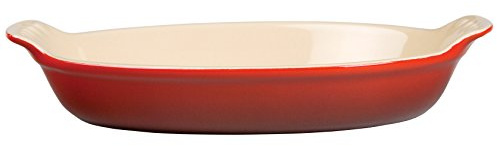 Le Creuset Gres Heritage Oval Au Gratin, 6 oz. (16,5 cm), Cerise