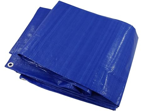 Neilsen CT1051-8 x 12ft Tarpaulin 140gsm | Waterproof | Rustproof Grommets | Tear & Mildew Resistant | Heat Sealed Seams | Ideal for Vehicle, Boat, Trailer & Product Covers