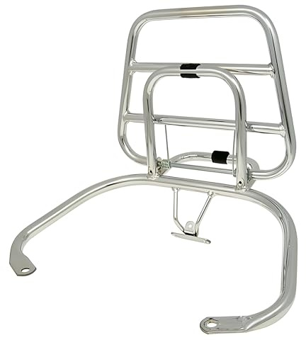 Top Case Träger/Gepäckträger klappbar Chrom für Vespa LX, LXV Touring