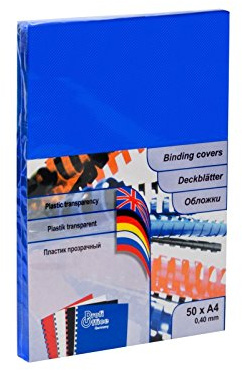 ProfiOffice® Deckblätter, DIN A4, Reliefstruktur, blau, 0,40 mm, 50 Stück(59045)