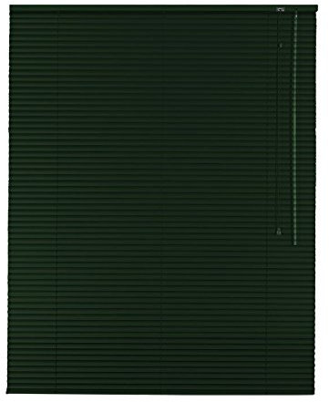 Hochwertige Aluminium Jalousie Jalousette Rollo 90 x 220 cm / 90x220 cm in Farbe grün/dunkelgrün - Bedienseite rechts // Maßanfertigung/Fensterjalousie/Fensterjalousette/Alulamellen/Alu-Lamellen