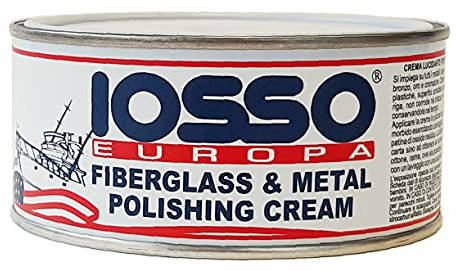 Iosso Fiberglass & Metal Polish, Polishing Paste for Fiberglass and Metal, 250 ml