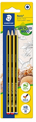 Staedtler Noris - Matite Hb2 e H3, Set Matite da Disegno e Scrittura, Ideale per Cancelleria Scuola Università Ufficio e Cartoleria, 3 Pezzi