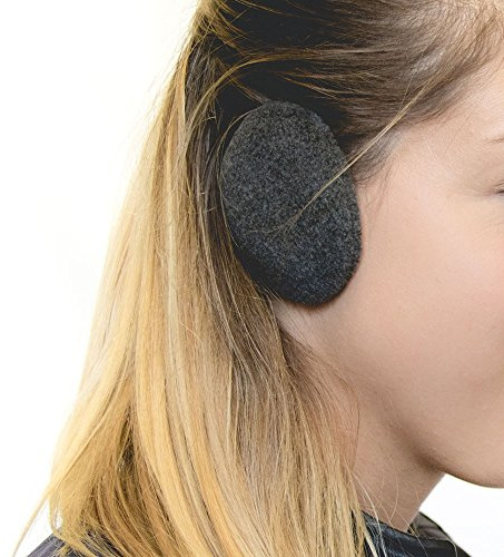 SPRIGS Earbags - Orejeras (talla M, forro polar), color gris oscuro