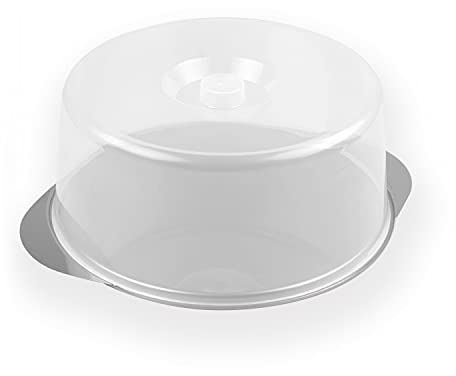 CHG 18085-15 Piatto per servire la torta, molto grande, con campana infrangibile, diametro: 33,5 cm, altezza: 14,5 cm