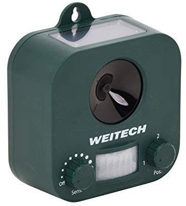 Répulseur animaux solaire Weitech WK0053 chien chat fouine