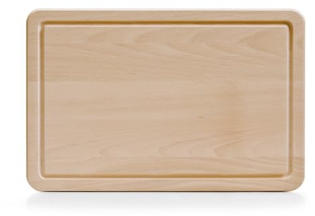Zeller 22640 Schneidebrett, Buche, L 35 x B 23 x H 1.5 cm