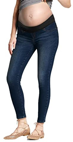 Hybrid & Company Ultimate Comfort Women's Maternity Slim Fit Stretch Jeans PM5486S Medium BLUE6 Medium