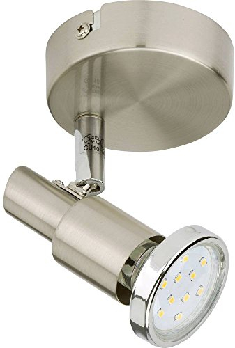 Briloner Leuchten 2991-012B Faretto LED, Metallo/Nickel Satinato, 3 watts