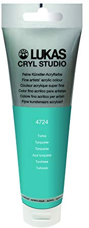 Lukas Cryl Studio 125 ml, Acrylfarbe in Premium-Qualität, Türkis