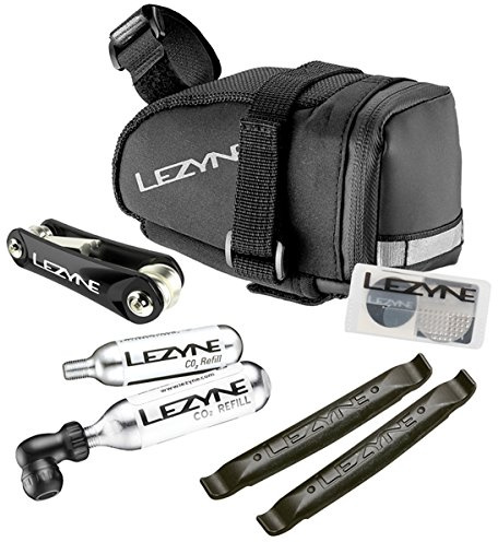 Lezyne Sattel Trainer Laufradtasche Satteltasche Caddy, Schwarz, 45.5 x 34.0 x 26.5 cm, 0.5 Liter, 1-SB-CADLD-V3M04