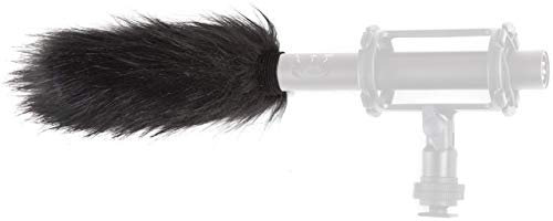 Movo WS4 Furry Outdoor Microphone Windscreen Muff for Long Shotgun Microphones up to 13cm X 25mm (L x D) - Fits the Audio-Technica ATR6550, AT897, AT875 and Similar Mics