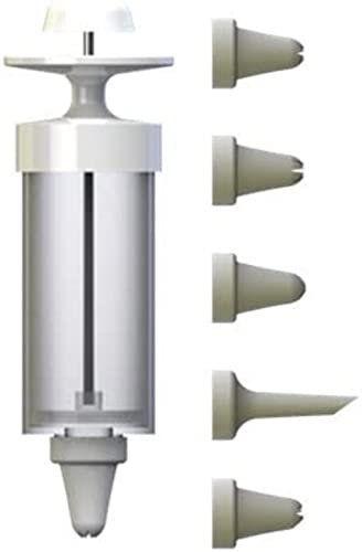 Alpfa 802257 Garnierspritzen-Set 6-teilig, Kunststoff, weiß