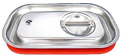 airbrush-city GN 1/4 Deckel Gastronormbehälter Silikon Abdeckung GN-Behälter Edelstahl