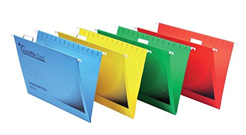 Rexel CrystalFile FlexiFile Kunststoff-Reiter für Hängemappen, 50 Stück transparent