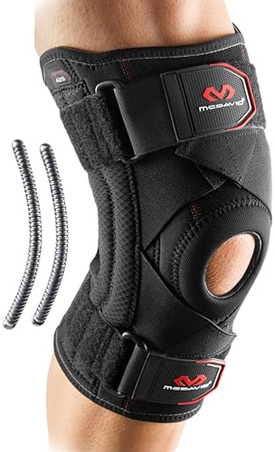 McDavid Knee Brace Support with Side Stays, Compression Knee Sleeve & Cross Straps for Patellar Tendon Support, Tendonitis, Arthritis Pain Relief, Recovery, Knee Brace for Men and Women