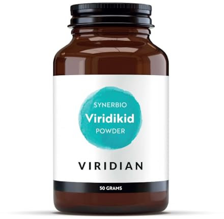 Viridian – Viridikid Synerbio Powder with Vitamin C - 50g | Expertly Formulated Friendly Bacteria | Prebiotics | Vitamin C to Support Normal Immunity | Dairy-Free | 100% Active Ingredients