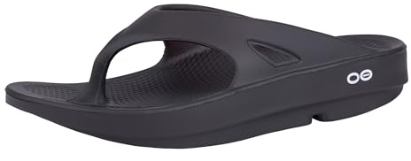 OOFOS OOriginal Recovery Sandal, Black - Women’s Size 8, Men’s Size 6