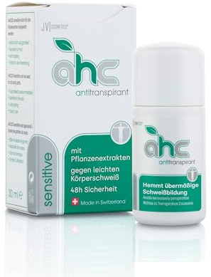 AHC SENSITIVE Antitranspirant Tropfflasche 30ml gegen Schwitzen an Achseln & Körper - Unisex Antiperspirant mit Pflanzenextrakten für empfindliche Haut