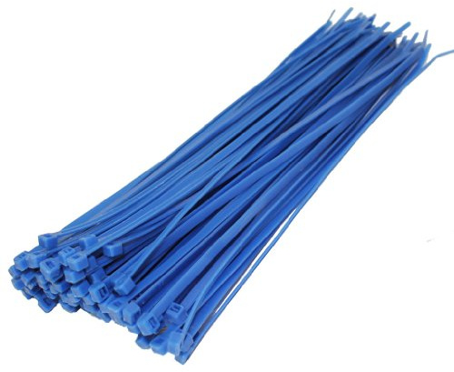 50 X Blue Cable Ties 300Mm X 4.8Mm Zip Tie Bases All Sizes