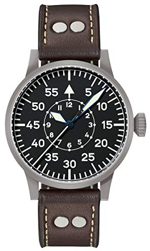 Laco Fliegeruhr Original Paderborn Made in Germany – 42mm Ø hochwertige Automatikuhr – Einzigartige Qualität. Herausragende Verarbeitung – Wasserdicht im zeitlosem Design – seit 1925