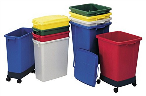 Basura devalor Plástico Coleccionistas 60L Amarillo Papelera Contenedor de Basura KU.L555 X B285 X h590 mm