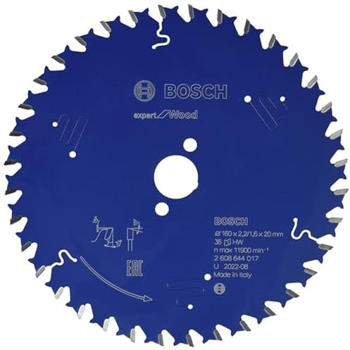 Bosch Accessories Professional 1x Kreissägeblatt Expert for Wood (Holz, Sägeblatt Ø 160 x 20 x 1,8 mm, 36 Zähne, Zubehör Kreissäge)