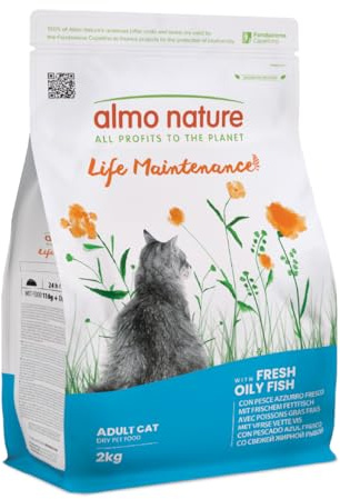 Almo Nature Holistic Maintenance Trockenfutter für Katzen mit frischem Fettfisch 2Kg