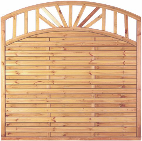 Unbekannt Lamellenzaun Dichtzaun Holzzaun Rankzaun Neapel (180 x 180/160 cm)