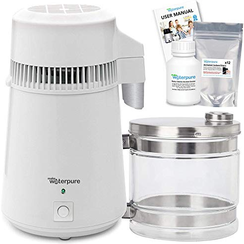 * Water Distiller + 4 Litre Glass Jug * Fastest Machine * + 12 Filters!