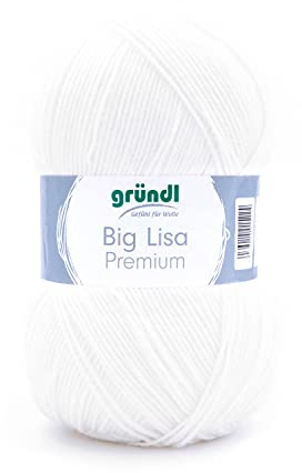 Gründl Big Lisa Premium, 250 g, 665 m Weiß Weiß