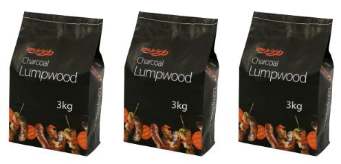 Charbon de bois en morceau 3 X 3 kg Bar-Be-Quick - Idéal pour les barbecues de tous les jours !