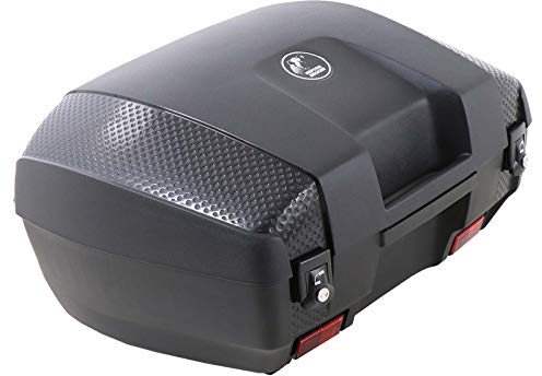 H&B Motorradtopcase Topcase Junior 55 Liter schwarz unlackiert, Unisex, Multipurpose, Ganzjährig, Kunststoff