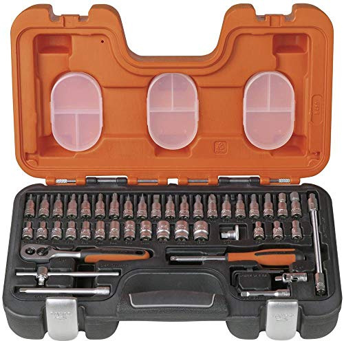 Bahco Steckschlüsselsatz 1/4 in Vierkant Standard 4 to 13 mm 46-teilig